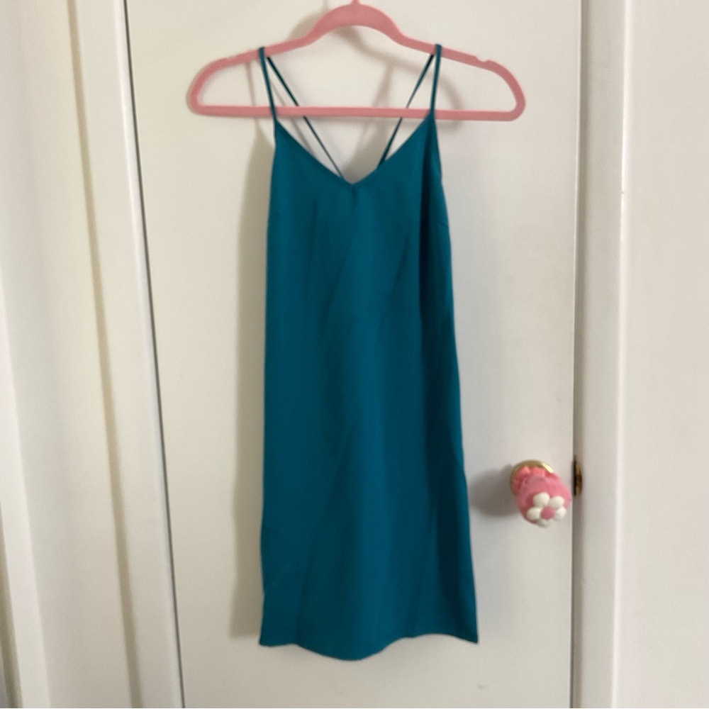 Fashion Union Cami Mini Dress with Tie Back in Satin